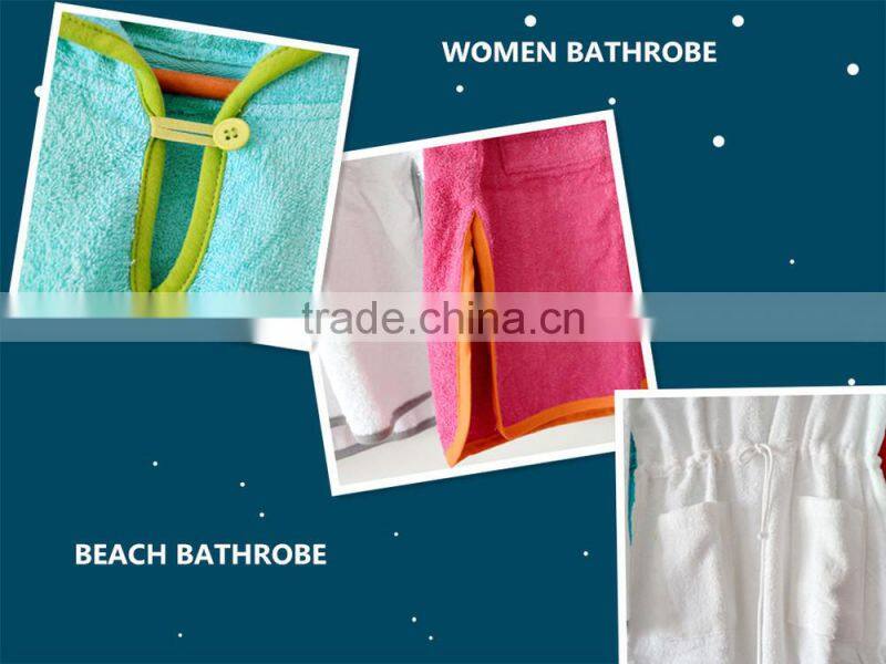 Wholesale Lady fashion 100% cotton bathrobe made in china