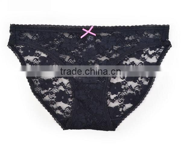 Custom Eco Friendly 90%Nylon 10%Spandex Lace Style Sexy Lady Underwear