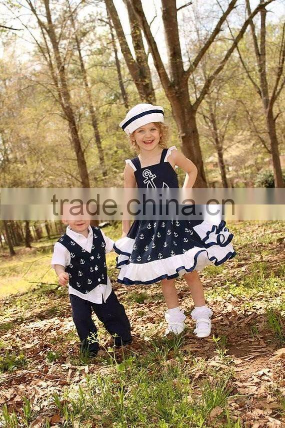 baby girl clothes 2016 spring and summer boutique girl clothing sister brother sets