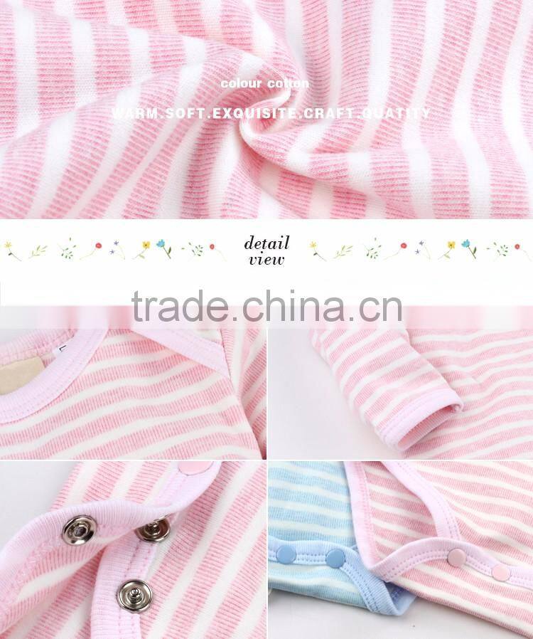 2017 hot selling stripe newborn baby romper wholesale high quality baby bodysuit
