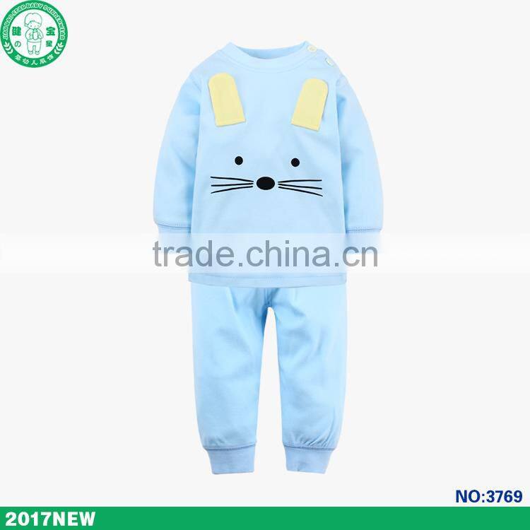 Natural cotton health and breathable children clothing set 2 pcs kids wear
