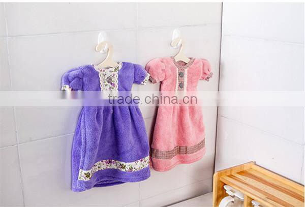 Hot sale new arrival microfiber material fashion lovely skirt design bath hand towels,Bath towel