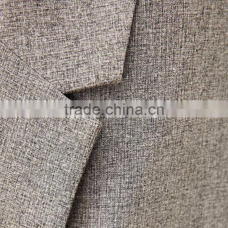 Career ladies medium length loose fit solid linen spring blazers womens