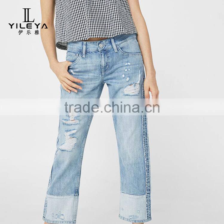 Branded 100% cotton jeans low price manufacturers in China