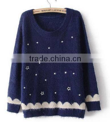 2014 hot sell wholesale high quality long sleeve Cashmere sweater