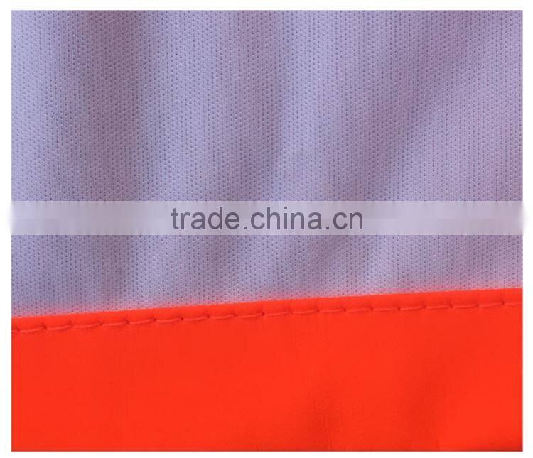 Fashion cheap fluorescent OEM custom yellow hi vis rain coat