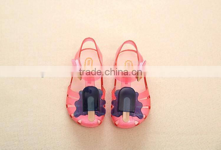 ice cream design cute girl's summer sandals