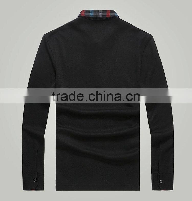 2015 custom high quality long sleeve polo shirt LP3