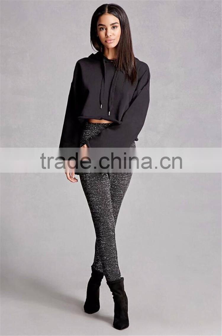 New arrival high quality custom autumn fashion plain dyed trousers with side pockets