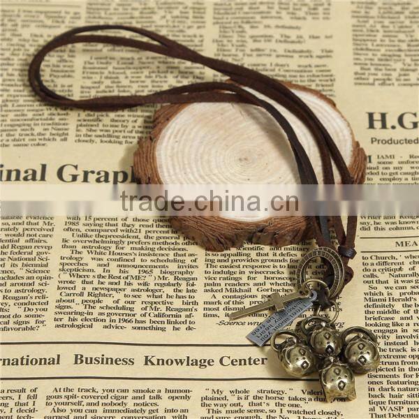 Velvet Suede Punk Style Adjustable Necklace Antique Bronze Coffee Halloween Skeleton Skull Cross For Men & Women 40cm long