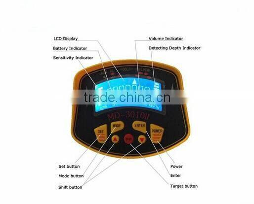 MD-3010 II gold treasure metal detector, diamond metal detector, underground metal detector