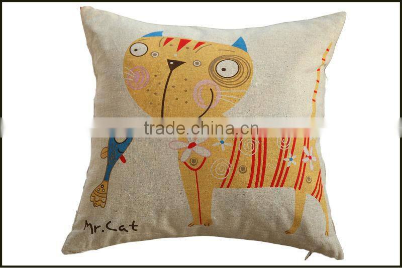 fashion designed soft linen cotton throw pillow
