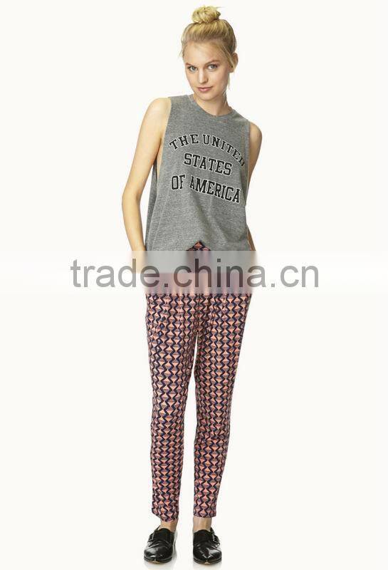 hot selling front pleated woman indian harem pants wholesale