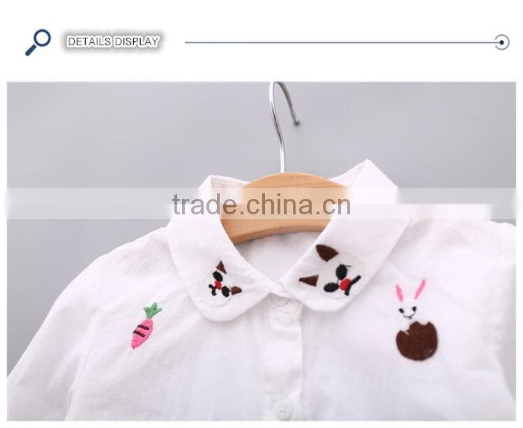 Autumn Baby Girl Cotton Tops Lovely Pattern Outfit Girl Long Sleeves shirt