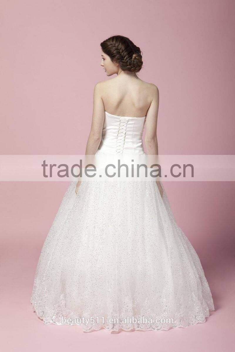 sweetheart mermaid lace mermaid color off-the-shoulder wedding dress bridal for bride V-neck bridal dress 2017 AS280