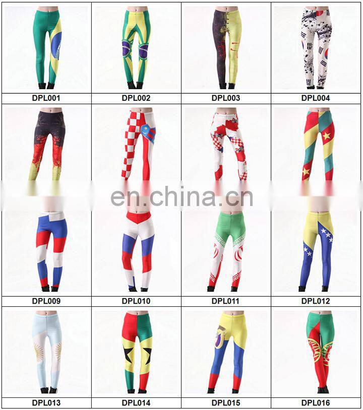 Flag print one size fits all leggings,women gym leggings,gym leggings