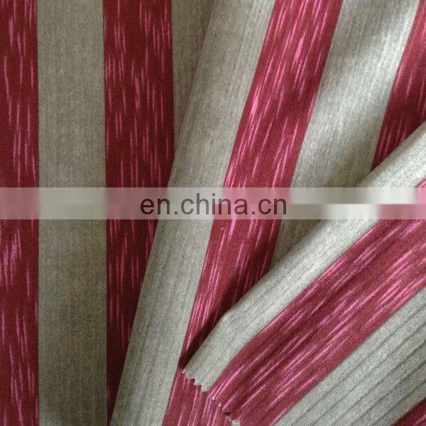 100% 65/35 TC Drop Needle Interlock Printed