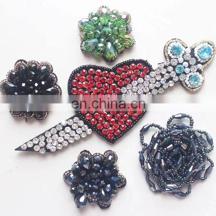 2017 Rhinestone/beads/pearl Handmade Applique