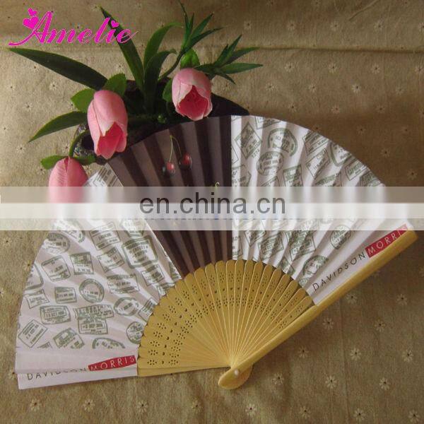 AP03174 21cm Hand Paper Fan Wedding Favors Personalized