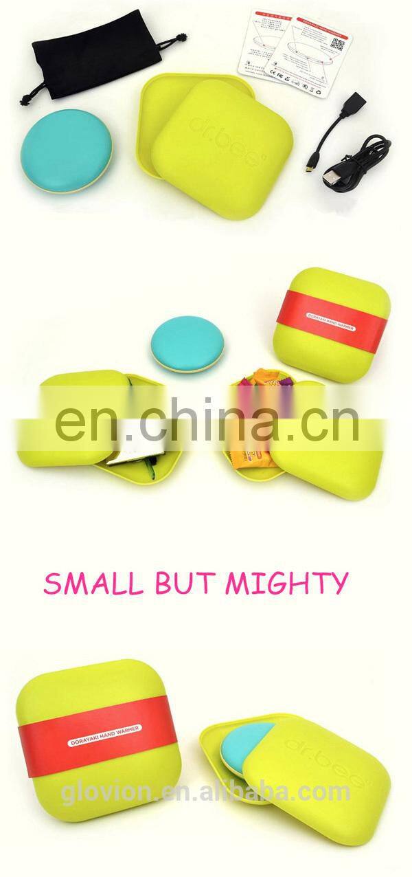 High quality cartton cartton Dorayaki electric hand warmer without battery