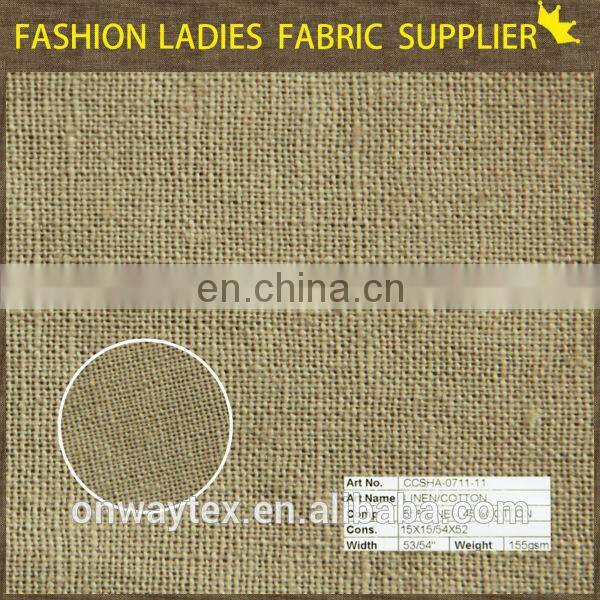 fancy linen viscose blend fabric for dresses