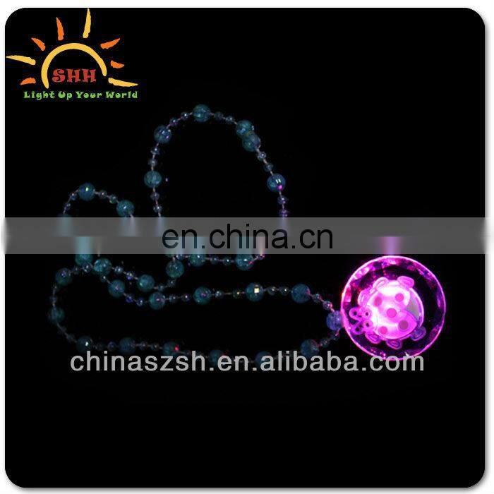 Silica gel light up flashing lovely necklace with bright LED for all party