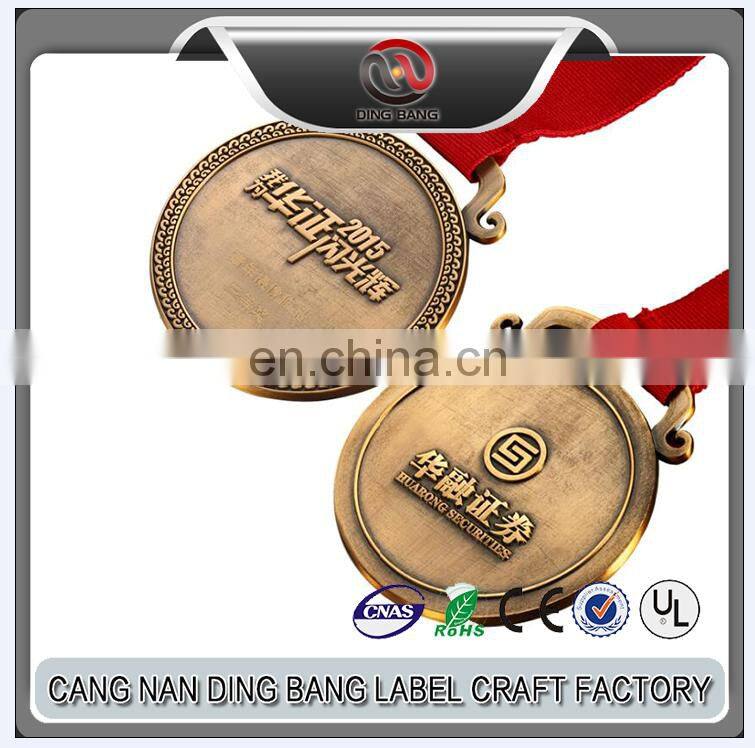 Cheap Antique Bronze Plated Award Medal for Souvenirs