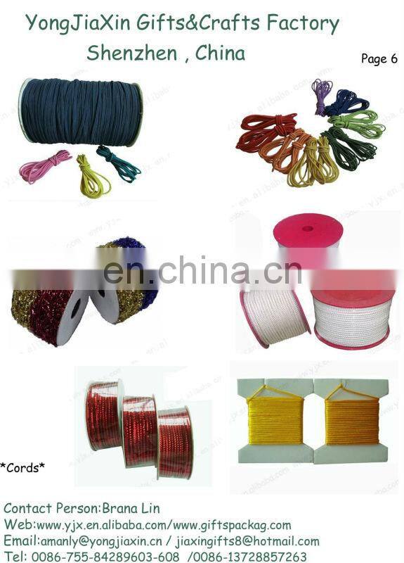 Elastic hair Band/Elastic Cord with Metal Clips