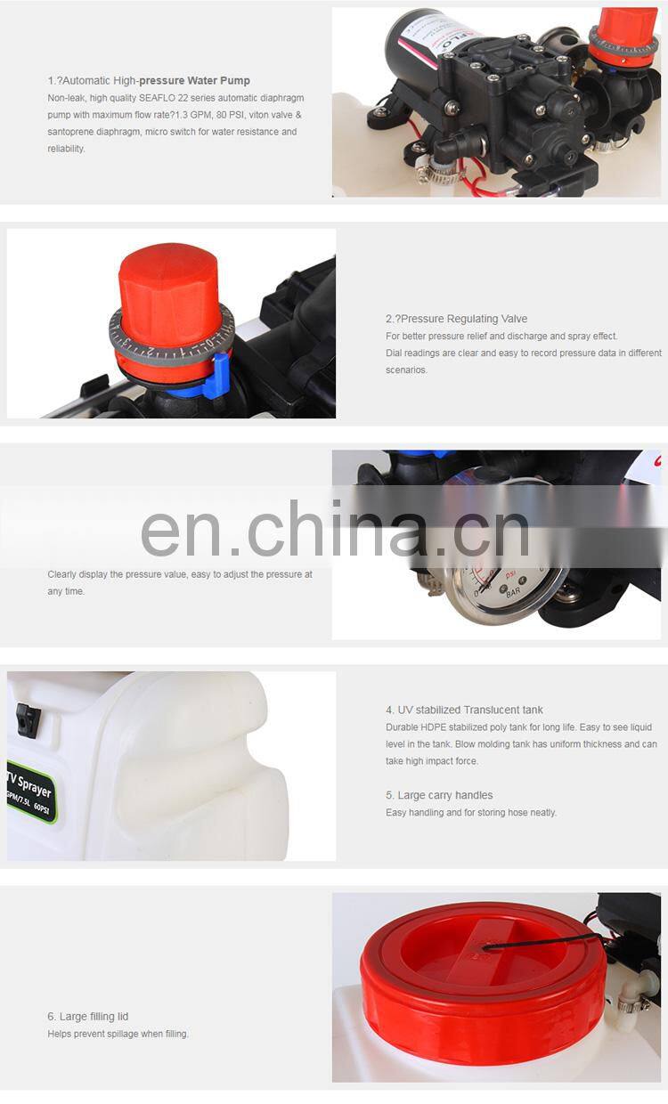 SEAFLO 12V 5LPM 100PSI Agricultural ATV Boom Sprayer Pump for Sale