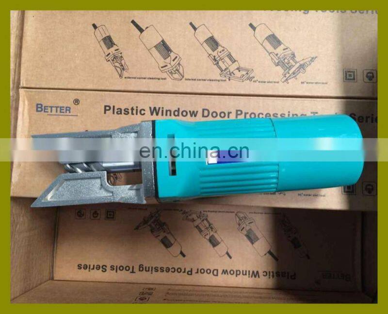Electric portable Plastic window corner cleaning tool for frame profile external welding tumor cleaning