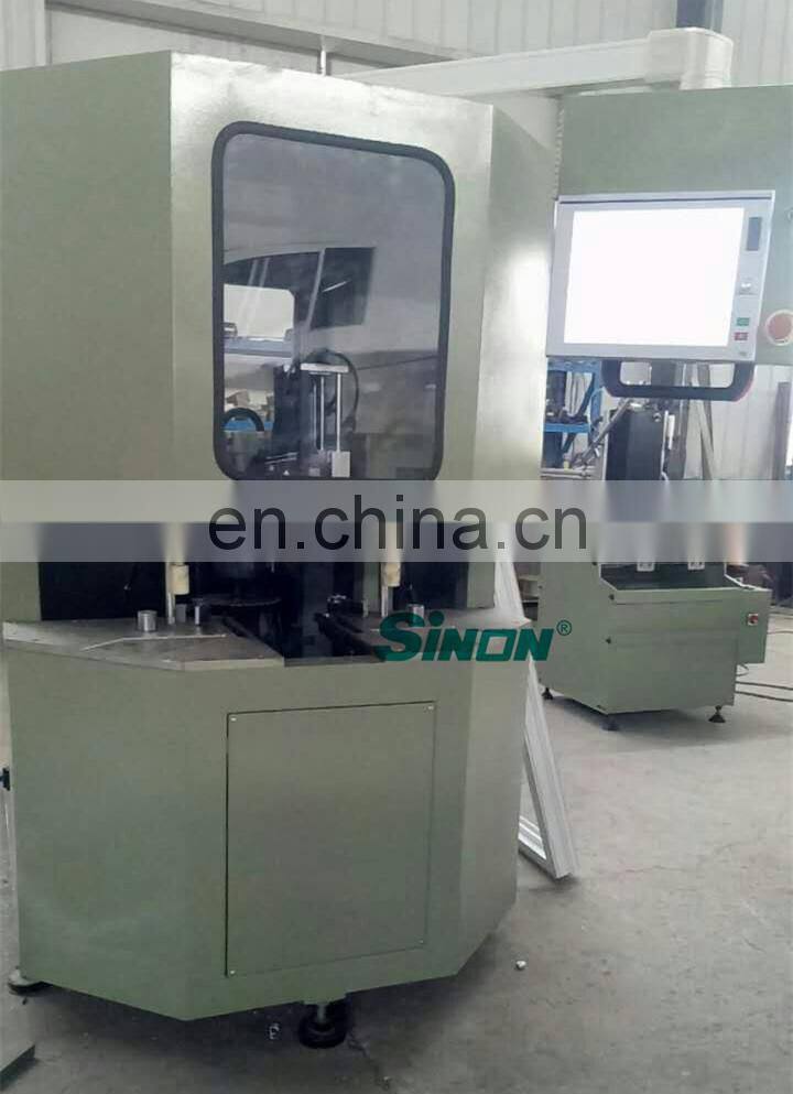 6 Tools CNC Automatic UPVC Door Window Frame Corner Cleaning Machine