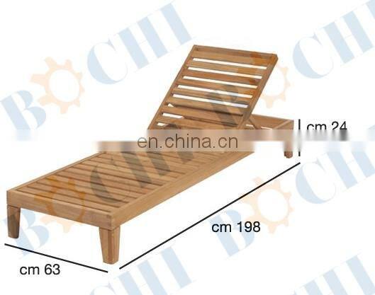 Marine Foldable Teak Deck Chair