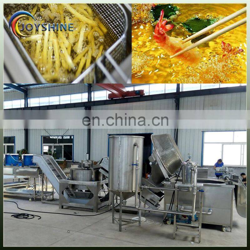 Industrial deep frying equipment for frying chicken
