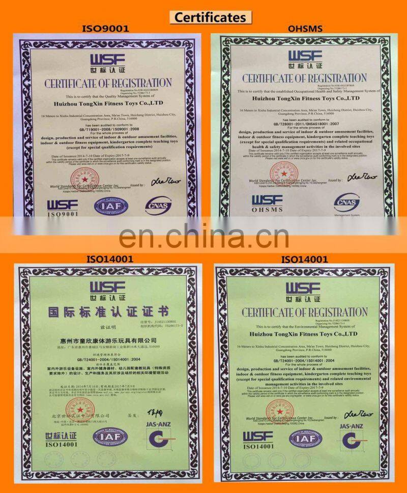 Mini water park fiberglass water slide and inflatable water park