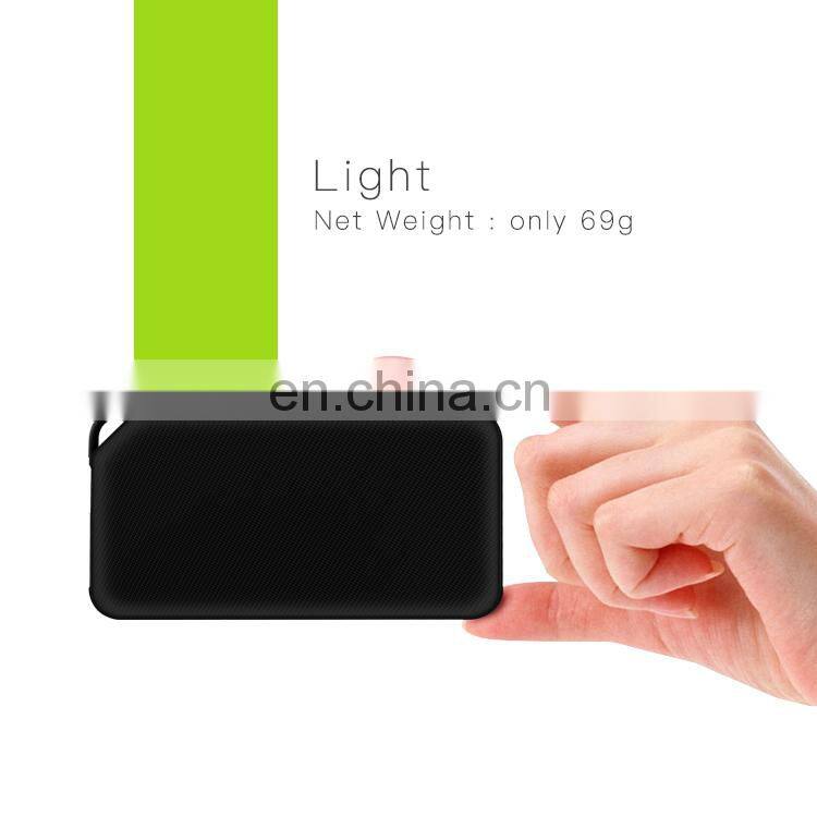 USB Charge Casing Custom Mobile Square Ultra-thin Aluminium Power Bank 2000mah