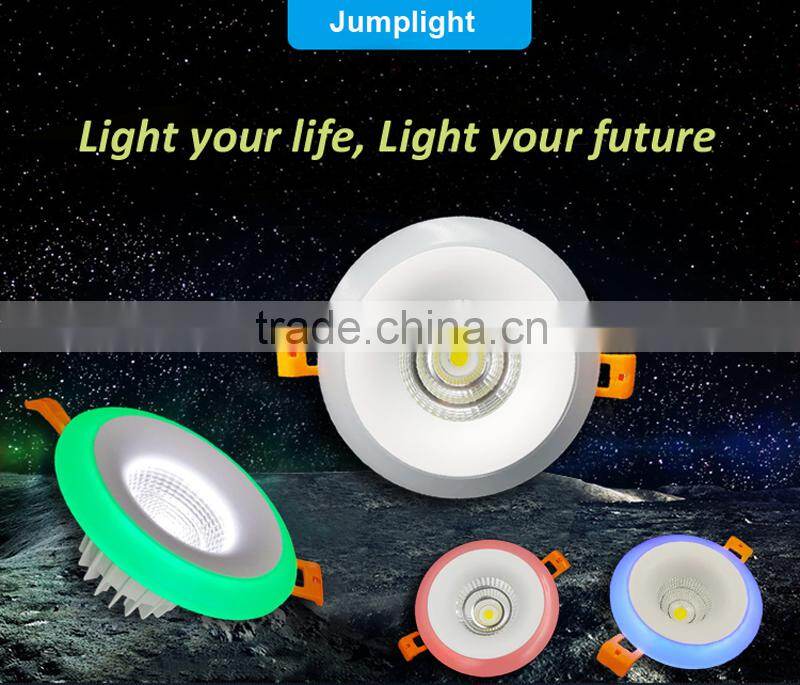 New arrival dual color control led down light in blue green red color