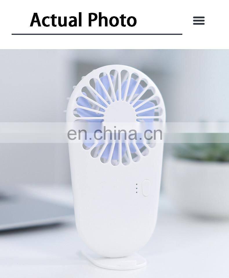 2021 Hot sell handheld mini fan rechargeable battery fan USB mini folding fan Low noise cute