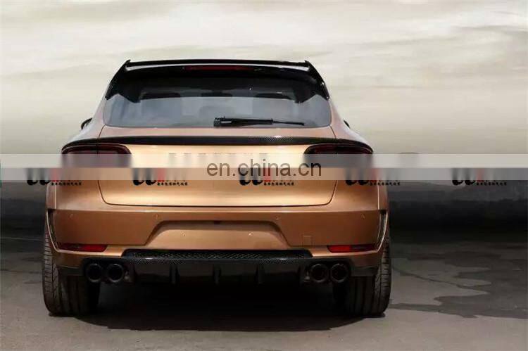 Perfect fitment and beautiful topc&ar style wide body kit for Porsche Macan front lip rear lip side skirts fender wing spoiler