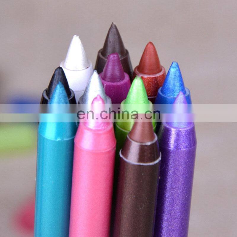 Color Pigment Multi-functional Waterproof Makeup Eyeliner Pencils Natural Long Lasting Gel Eye Liner Pen
