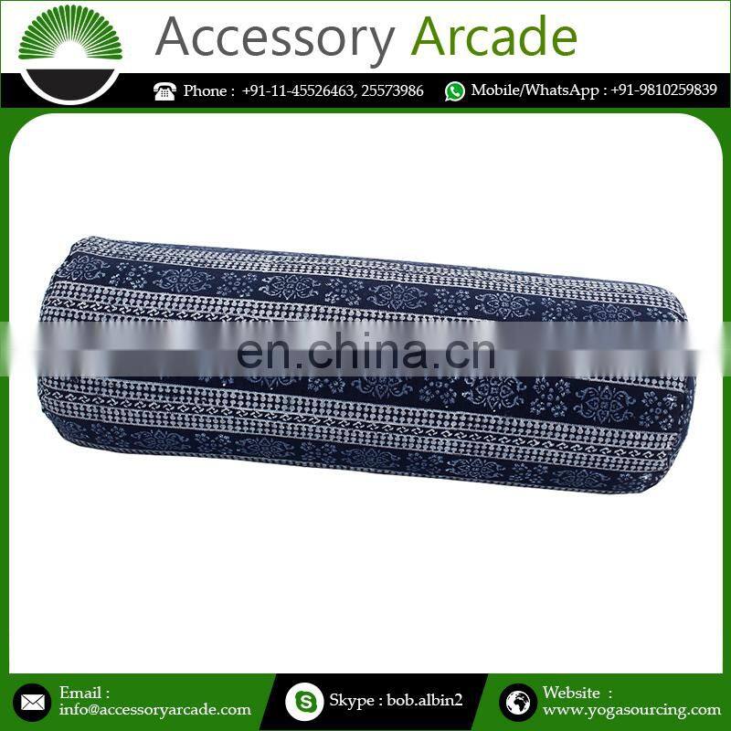 Latest Designed High Quality 100% Cotton Made Yoga Bolster At Wholesale Price With Custom Logo Accepted