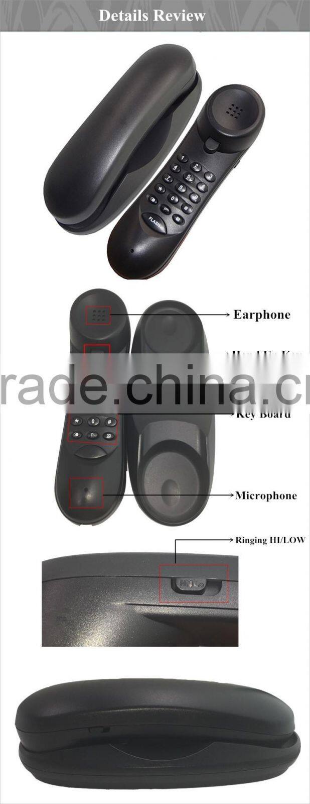 trimline phone hotel bathroom phone mini telephone