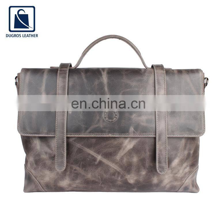Manufacturer of High Quality Best Selling Wholesale Stylish and Elegant Look Genuine Leather Laptop Bag at Low Price