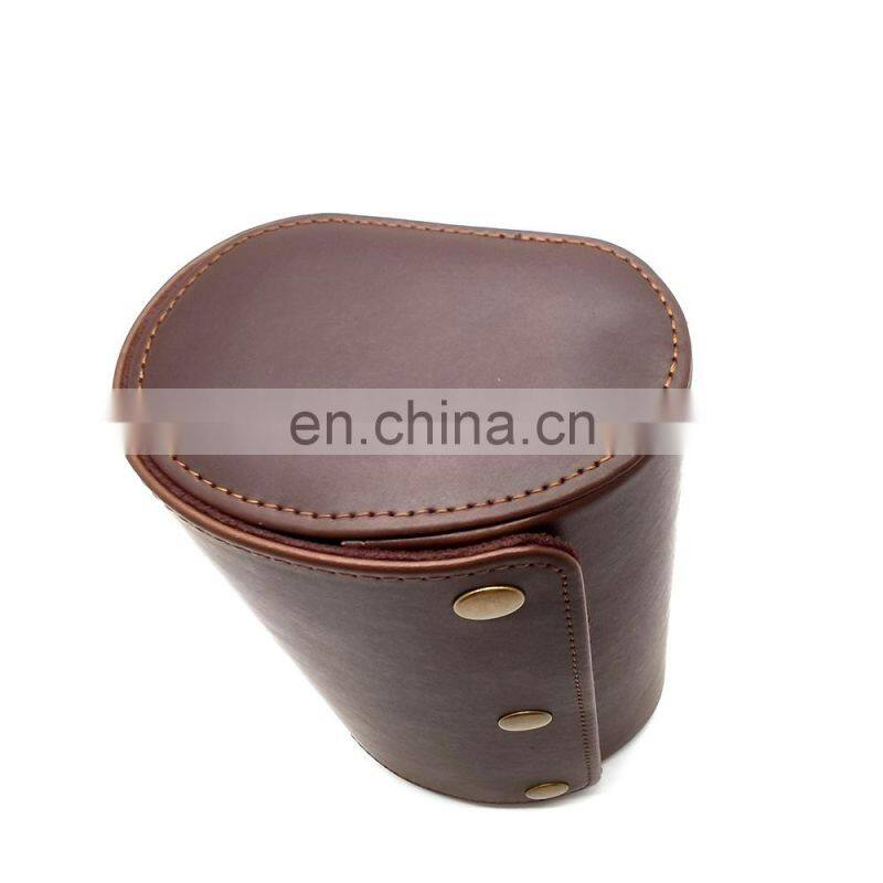 Luxury Watch Roll Box 1/2/3 Slots Crazy Horse Leather Watch Case Holder For Men Women Watches Organizer Display