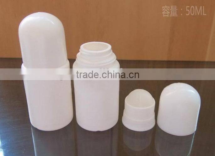 High quality 50ML Plastic roll on bottle personeral care rollerball bottle