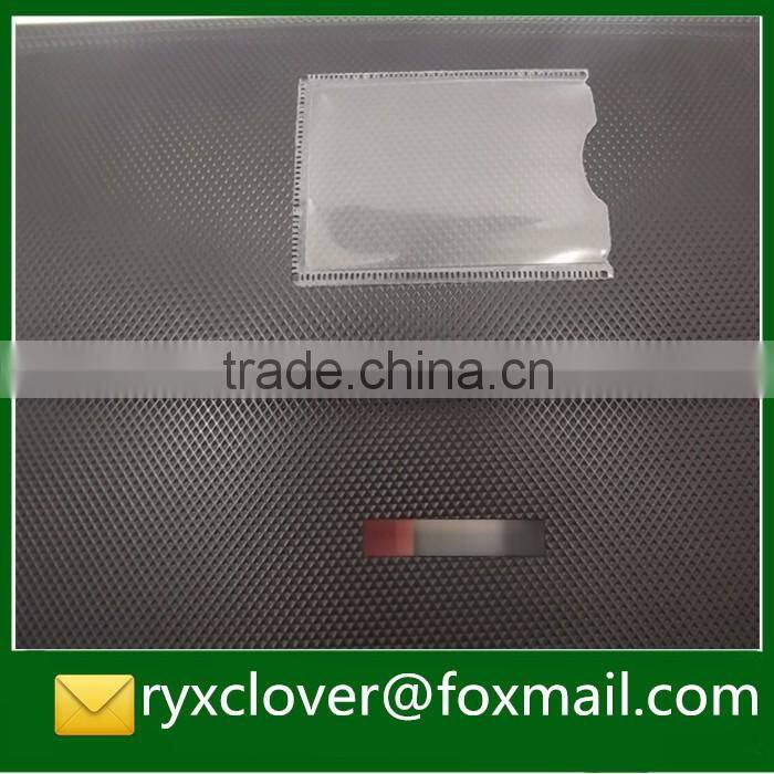 velcro pvc expanding clear pocket file folder with clip
