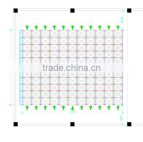 botte water warehouse storage racking with radio shutle