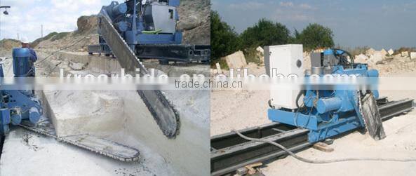 Cemented tungsten carbide cutter and insert for stone cutting in chain saw machine