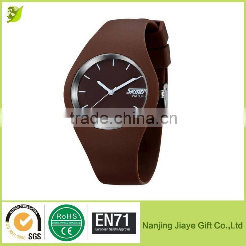 Colorful Jelly Silicon Rubber Strap Quartz Bracelet Wristwatches