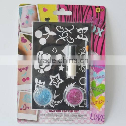 Gift for girls-Body art temporary glitter tattoo Mini Set