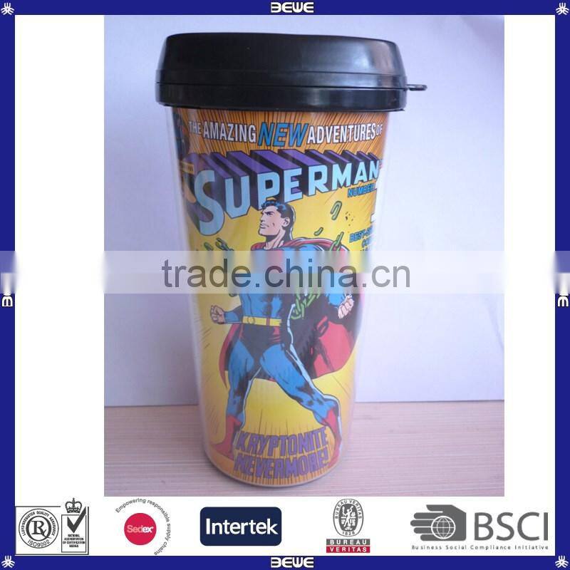 Hot sell customized double wall plastic tumbler for sale
